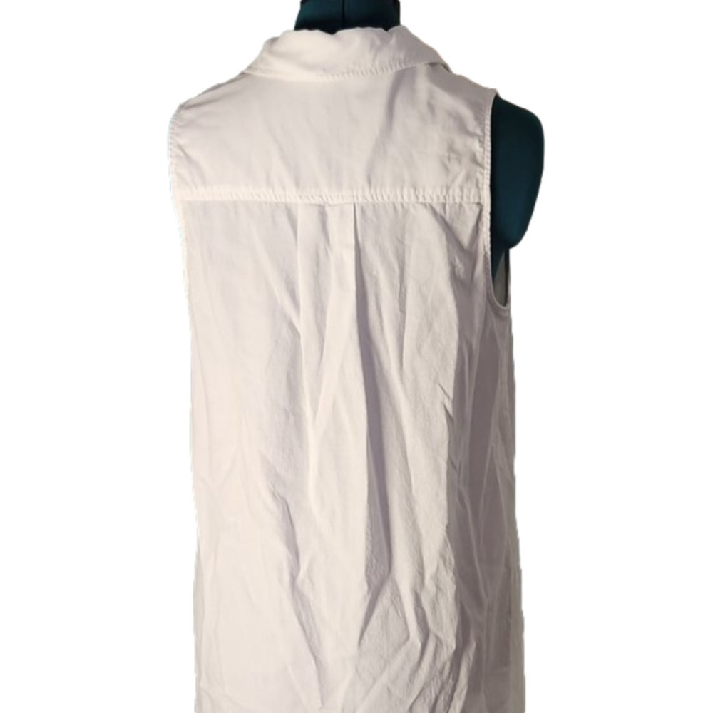 188. Cloth & Stone By Anthropologie White Shift Dress with pockets s sz M - Picture 4 of 5